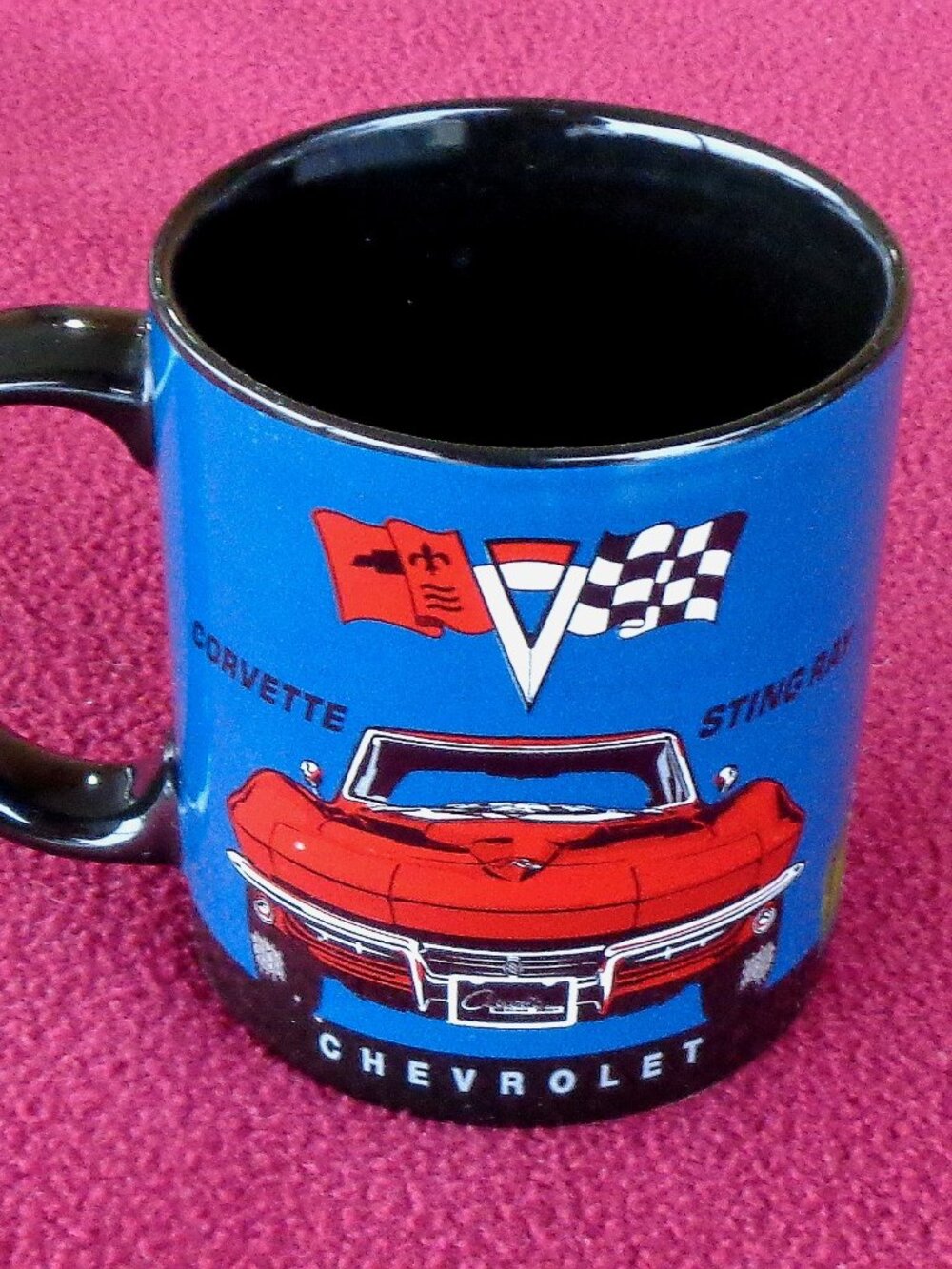 very nice Chevrolet corvette stingray open road cup mug